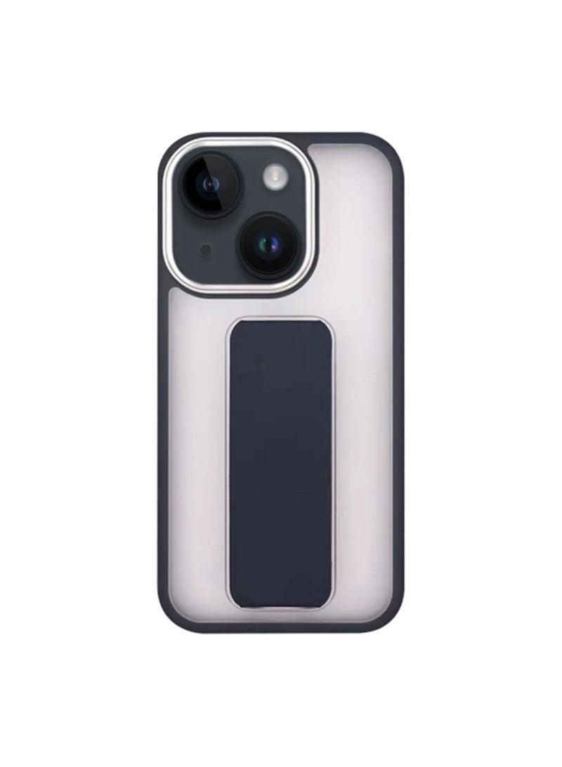 New iPhone 15 Plus Case with Magnetic Kickstand, Dark Blue - Image 1
