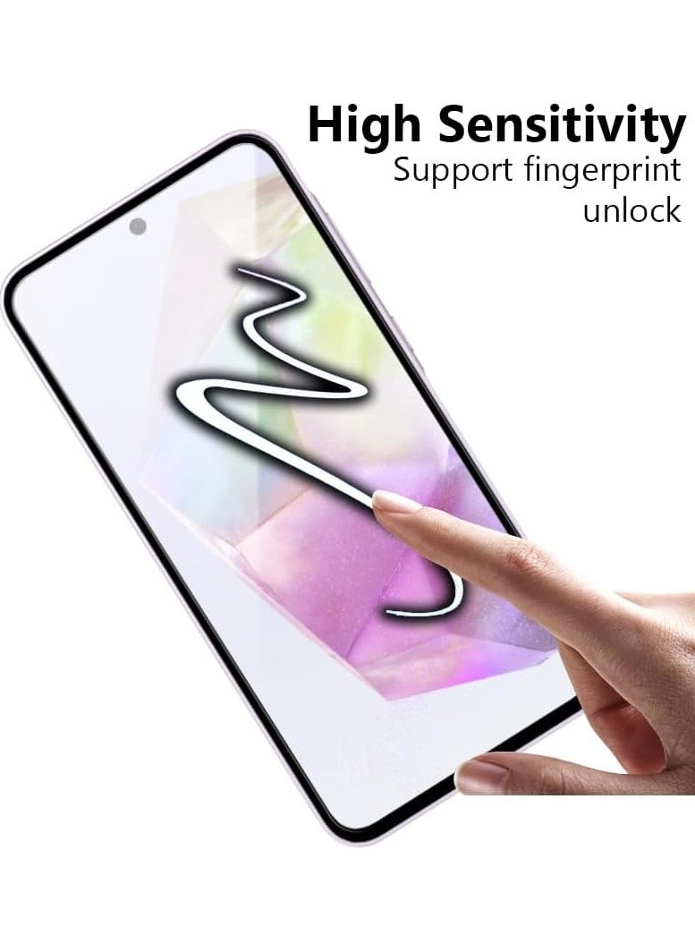 Generic Screen Protector for Samsung Galaxy S24 Plus Tempered Glass Screen Protector Full Glue Edge to Edge 9H Hardness Anti Fingerprint Scratch Resistance Glass (Fingerprint work)  - Image 3