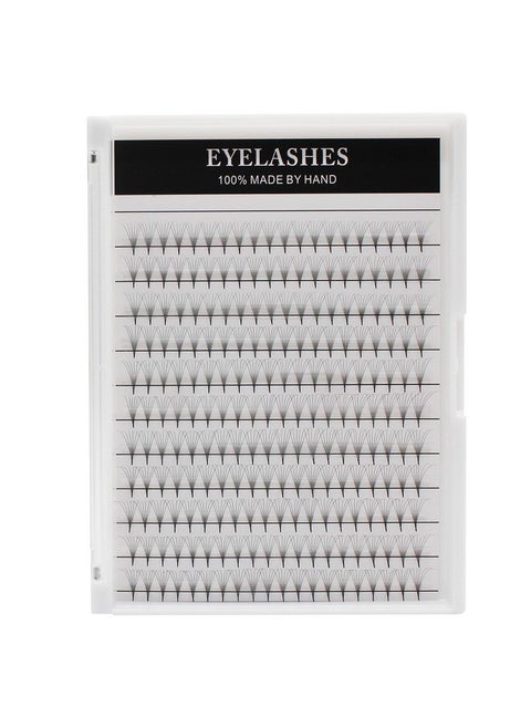 12 14 16Mm Mixed15 16 18Mm Mixed Length 6D D Curl Sharp Slim Narrow Base Premade Fans Lash Volume Silk False Mink Eyelashes Extension Makeup Cilia (15 16 18Mm Mixed Length)
