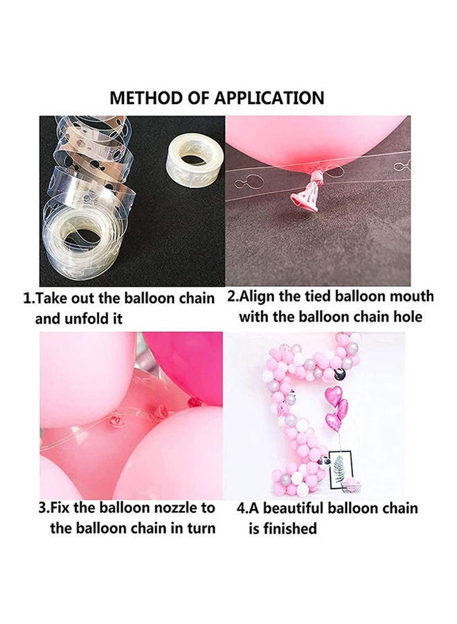 نيبمينينت طقم بالونات للحفلات مزينة بقصاصات ورق ملون وشريط تزيين مكون من 30 قطعة - Image 3