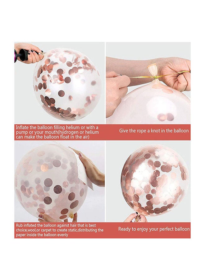 نيبمينينت طقم بالونات للحفلات مزينة بقصاصات ورق ملون وشريط تزيين مكون من 30 قطعة - Image 2