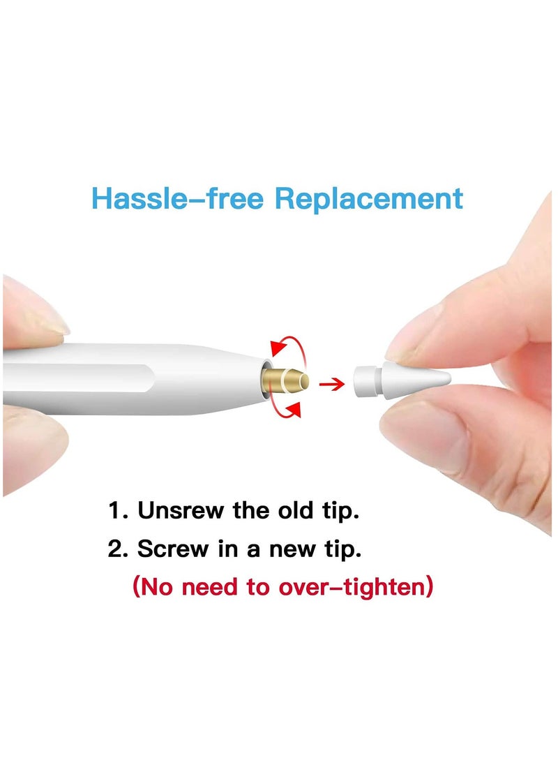 KASTWAVE - Replacement Tips for Apple Pencil, High Sensitivity for Apple Pencil pencil Nibs Compatible for Apple Pencil 1st & 2nd (4 Pack) - Image 1