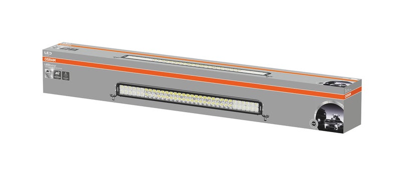 OSRAM LEDriving® Lightbar VX750-CB DR SM، ضوء قيادة LED للإضاءة البعيدة/القريبة، شعاع مدمج، 6000K، 8000lm، شعاع ضوئي يصل إلى 340م، 12V/24V - Image 1
