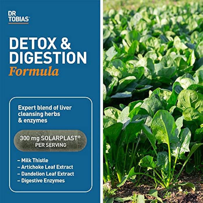 Dr. Tobias Liver 21 Day Cleanse, Herbal Liver Detox Cleanse with Solarplast, Artichoke, Milk Thistle & Dandelion Extract, 63 Vegetable Capsules (3 Daily) - Image 2