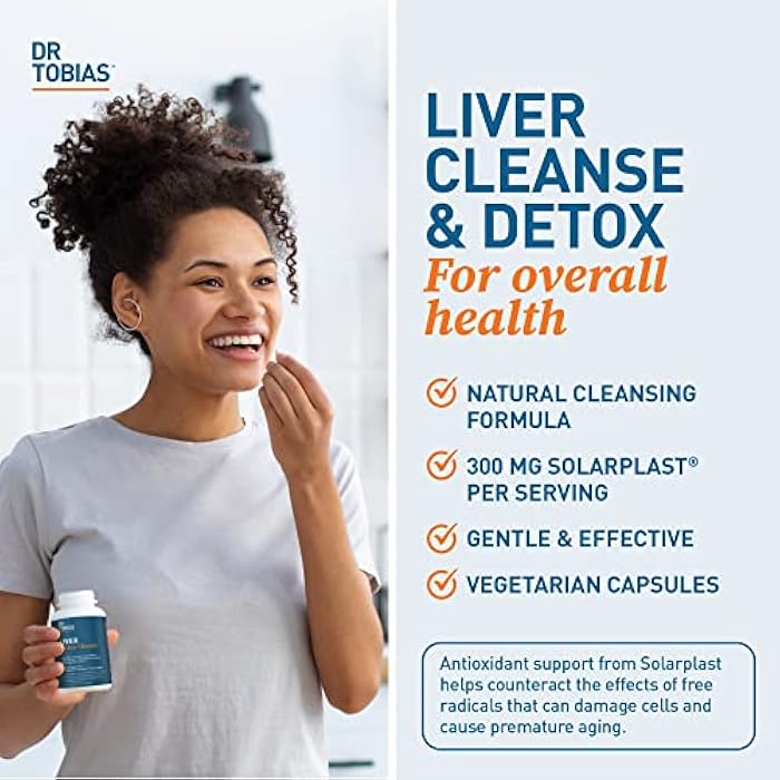 Dr. Tobias Liver 21 Day Cleanse, Herbal Liver Detox Cleanse with Solarplast, Artichoke, Milk Thistle & Dandelion Extract, 63 Vegetable Capsules (3 Daily) - Image 4