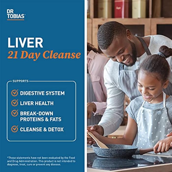 Dr. Tobias Liver 21 Day Cleanse, Herbal Liver Detox Cleanse with Solarplast, Artichoke, Milk Thistle & Dandelion Extract, 63 Vegetable Capsules (3 Daily) - Image 3