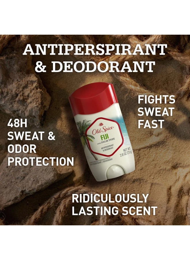 أولد سبايس مزيل عرق مضاد للتعرق شفاف للرجال اي جيه برائحة شجر النخيل المستوحى من الطبيعة سعة 2.6 ونصة اولد سبايس راحة اليد 2.6 أونصة سائلة - Image 5