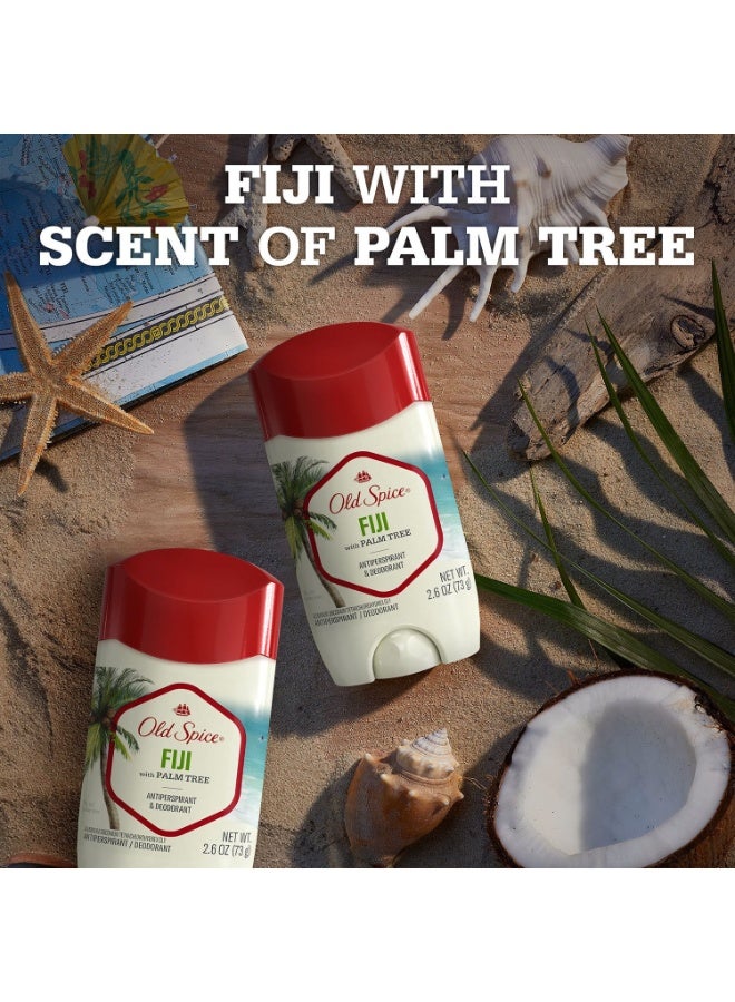 أولد سبايس مزيل عرق مضاد للتعرق شفاف للرجال اي جيه برائحة شجر النخيل المستوحى من الطبيعة سعة 2.6 ونصة اولد سبايس راحة اليد 2.6 أونصة سائلة - Image 3