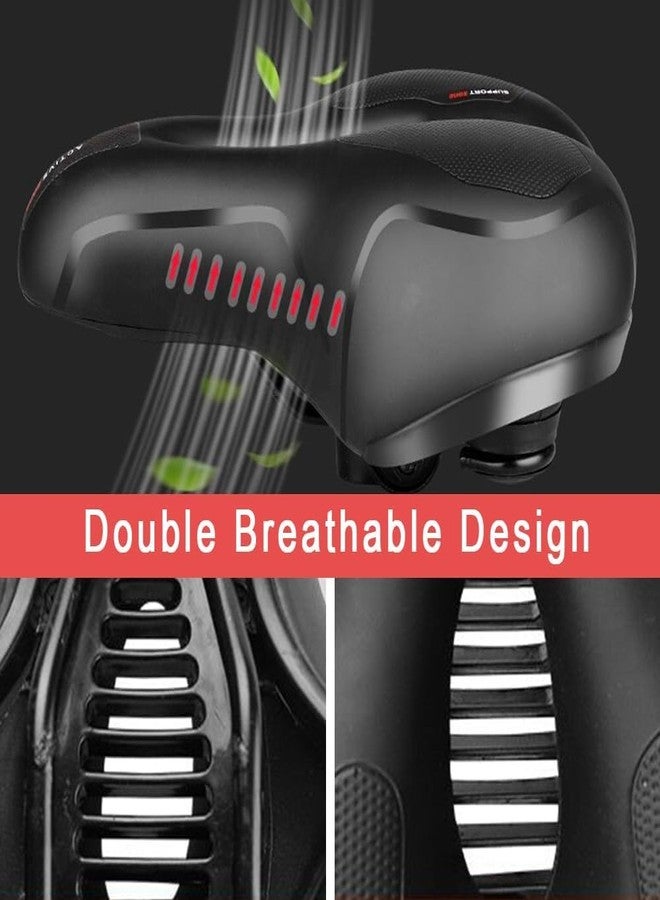 VIHAX Cycle Seat | Cycle seat Cushion | with Red Reflective Safety Strip Universal Memory Foam Waterproof Breathable Shock Absorbing| Cycle Saddle | Cycle Saddle seat - Image 5