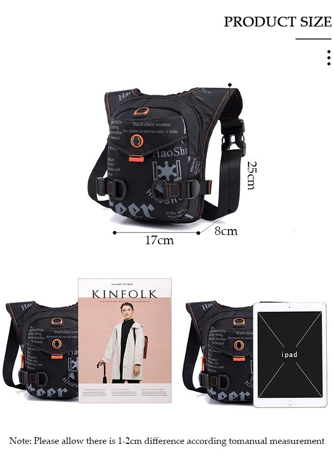 DUNISO Multifunction Drop Leg Bag For Men and Women Panel Utility Waist Bag Shoulder Bag Crossbody Bag For Cycling Hiking Travelling Pouch Pack Waistpack For Outdoor Sports - Image 2