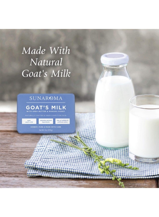 Sunaroma Goat's Milk W/ Shea Butter & Manuka Honey Soap (8 Ounce) - Image 3