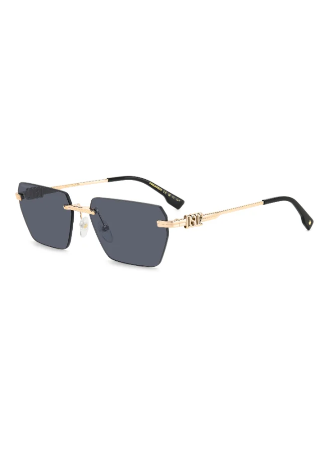 Dsquared2 DSQUARED2 D2 0102/S Sunglasses Black Rectangular
