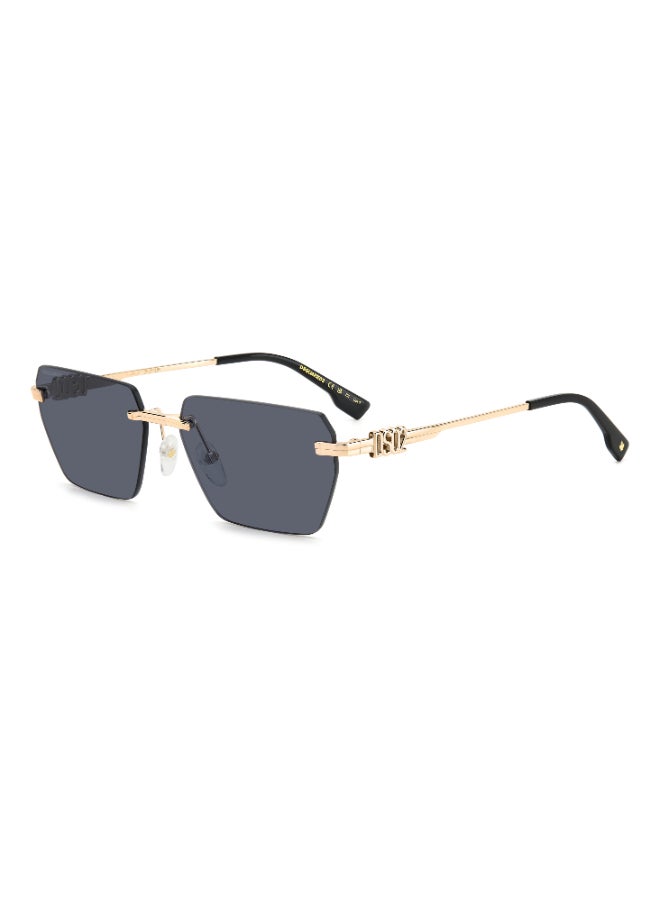 DSQUARED2 D2 0102/S Sunglasses Black Rectangular - Image 1