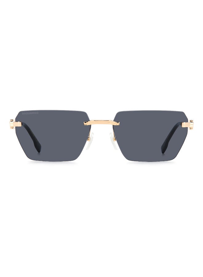 DSQUARED2 D2 0102/S Sunglasses Black Rectangular - Image 3