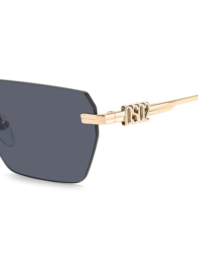 DSQUARED2 D2 0102/S Sunglasses Black Rectangular - Image 4