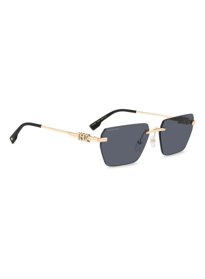 Dsquared2 DSQUARED2 D2 0102/S Sunglasses Black Rectangular