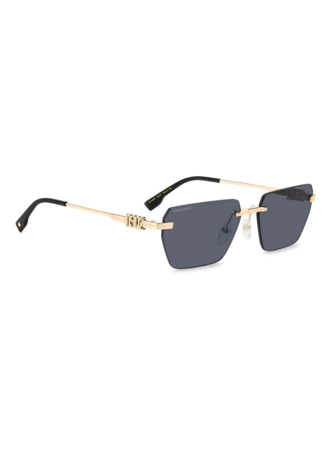 DSQUARED2 D2 0102/S Sunglasses Black Rectangular - Image 2