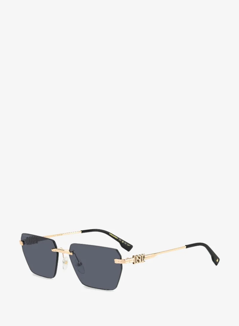 ديسكويرد2 DSQUARED2 D2 0102/S Sunglasses Black Rectangular