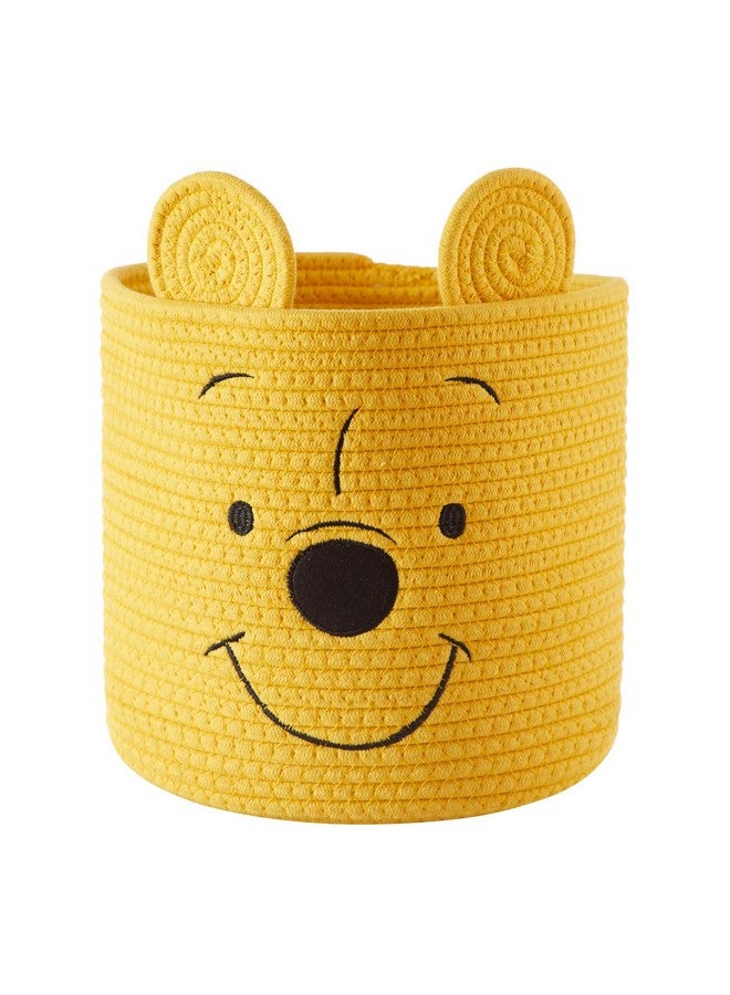 Idea Nuova Disney Winnie the Pooh Figural Rope Storage Organizer Basket, 10" H x 10" W - Image 1