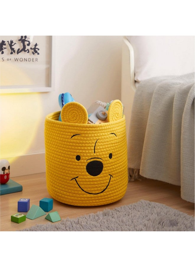 Idea Nuova Disney Winnie the Pooh Figural Rope Storage Organizer Basket, 10" H x 10" W - Image 5