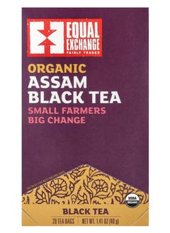 Equal Exchange Organic Assam Black Tea 20 Tea Bags 1.41 oz (40 g) 