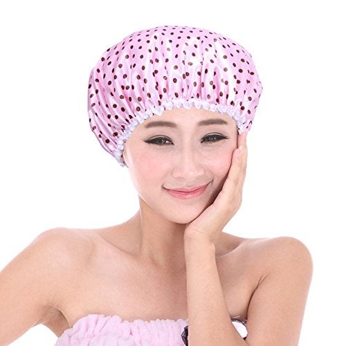 Maharsh Bath Cap Reusable Waterproof Elastic Free-Size Bathroom Shower Caps - For Homes, Spas, Salons, Hair Treatment, Beauty Parlors - Image 4
