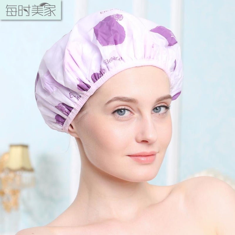 Maharsh Bath Cap Reusable Waterproof Elastic Free-Size Bathroom Shower Caps - For Homes, Spas, Salons, Hair Treatment, Beauty Parlors - Image 3