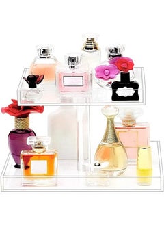 SMARTPOINTS Perfume Organizer Display Tray Acrylic Handmade Large Vanity Trays Makeup Storage Holder Bathroom Organizer Countertop for Table Cabinet Kitchen Countertop  - Image 1