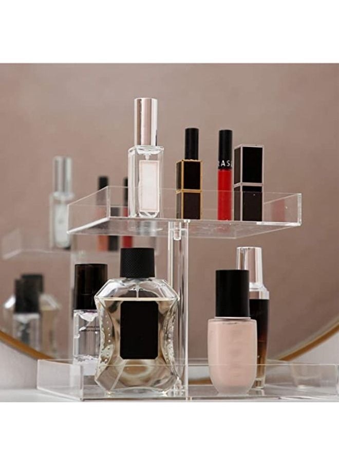 SMARTPOINTS - Perfume Organizer Display Tray Acrylic Handmade Large Vanity Trays Makeup Storage Holder Bathroom Organizer Countertop for Table Cabinet Kitchen Countertop - Image 1