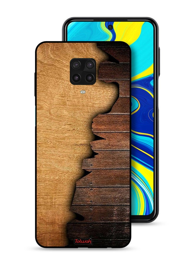 Tolwak غطاء حماية لجهاز Xiaomi Redmi Note 9 Pro بنمط خشبي عتيق - Image 1