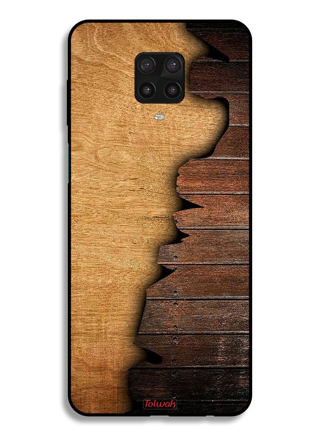 Tolwak غطاء حماية لجهاز Xiaomi Redmi Note 9 Pro بنمط خشبي عتيق - Image 2