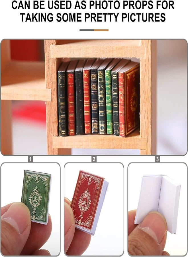 DROPOSALE 18 Pcs Miniatures Dollhouse Books Assorted Mini Decoration Accessories Doll Toy Supplies Christmas Pretend Play Makeup Use Game Play Baby Girls Baby Multi Color - Image 4