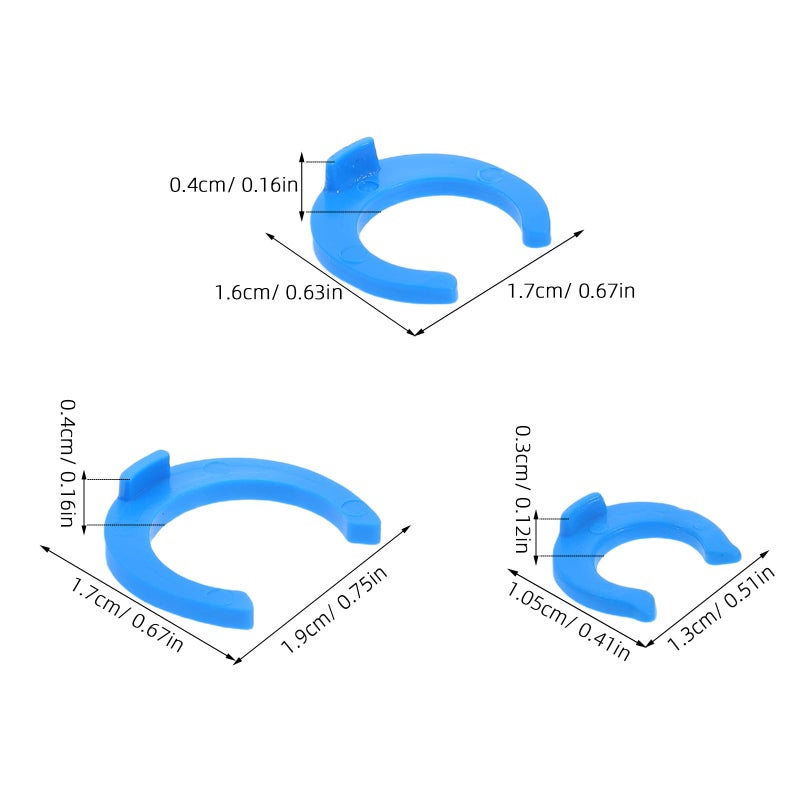 Blue 320pcs Quick Connect Locking Pipe Fittings Clips for Water Filtration System Tubing Hose Barb Connectors - Image 3