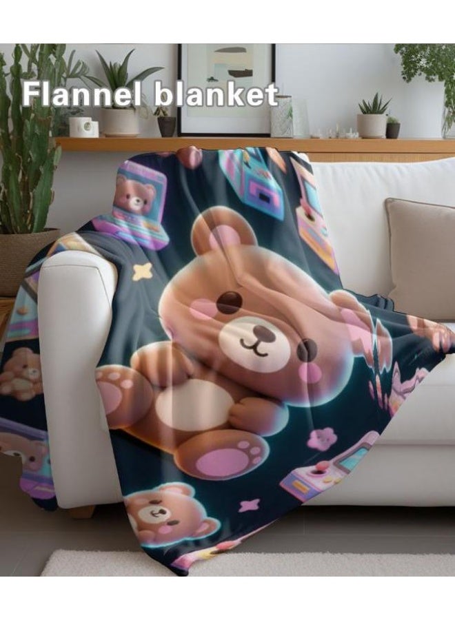 general Baby and children's cartoon flannel thin blanket (warm and comfortable, suitable for sleep, game use) 70cm*100cm - Image 5