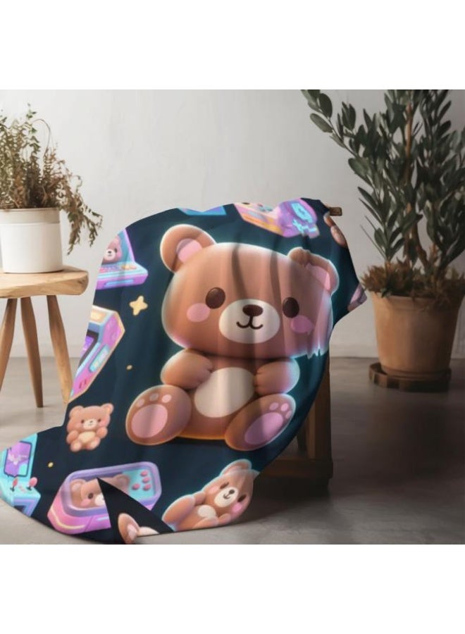 general Baby and children's cartoon flannel thin blanket (warm and comfortable, suitable for sleep, game use) 70cm*100cm - Image 4