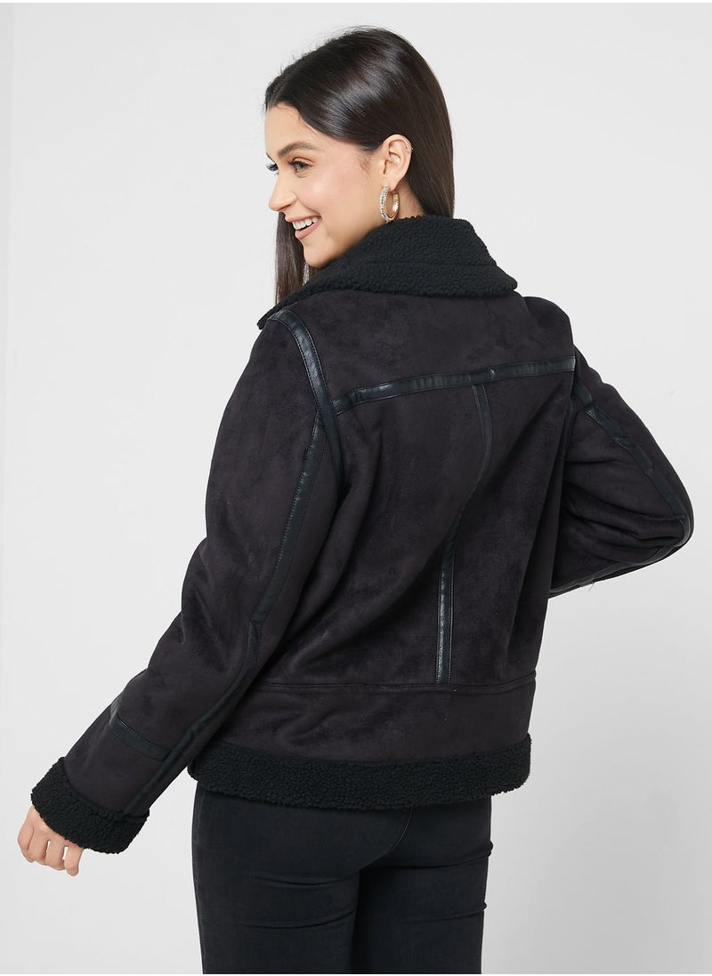 VERO MODA - Pocket Detail Belted Jacket - Image 1