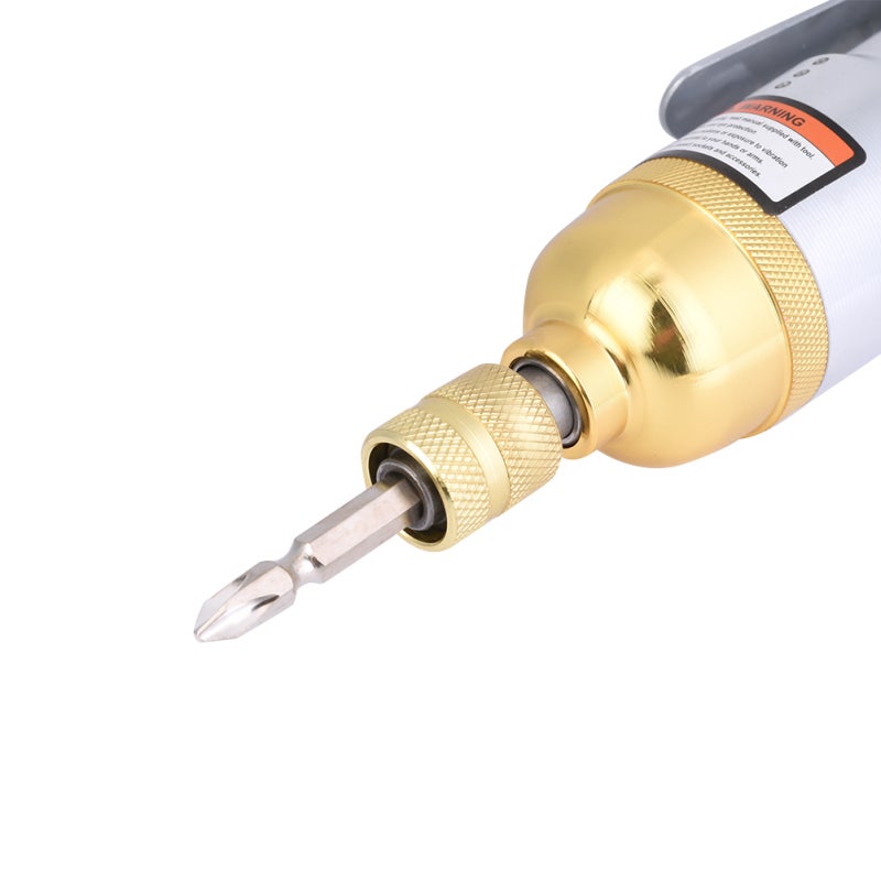 Pneumatic Air Screwdriver Straight Handle Adjustable Speed - Double Hammer Strike High Precision Reversible Rotation for Industrial Screw Fastening - Image 4