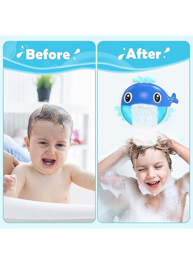ELECDON Bath Toys Bath Bubble Maker Bathtub Bubble Machine Whale Bath Time Toys For Toddlers 1000+ Bubbles Per Minute 12 Children'S Songs Baby Shower Toy Gift For Kid Girl Boy - Image 3