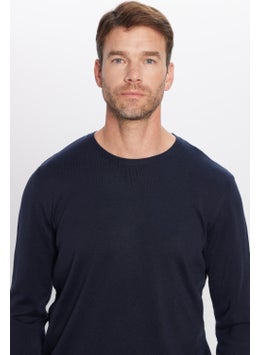 Men's Slim Fit Crew Neck Navy Blue Knitwear Sweater - pzsku/ZCEEB2CE1BB5EAD733D74Z/45/_/1734510570/f56bb1fb-c4e5-41de-8602-223c6bad581a