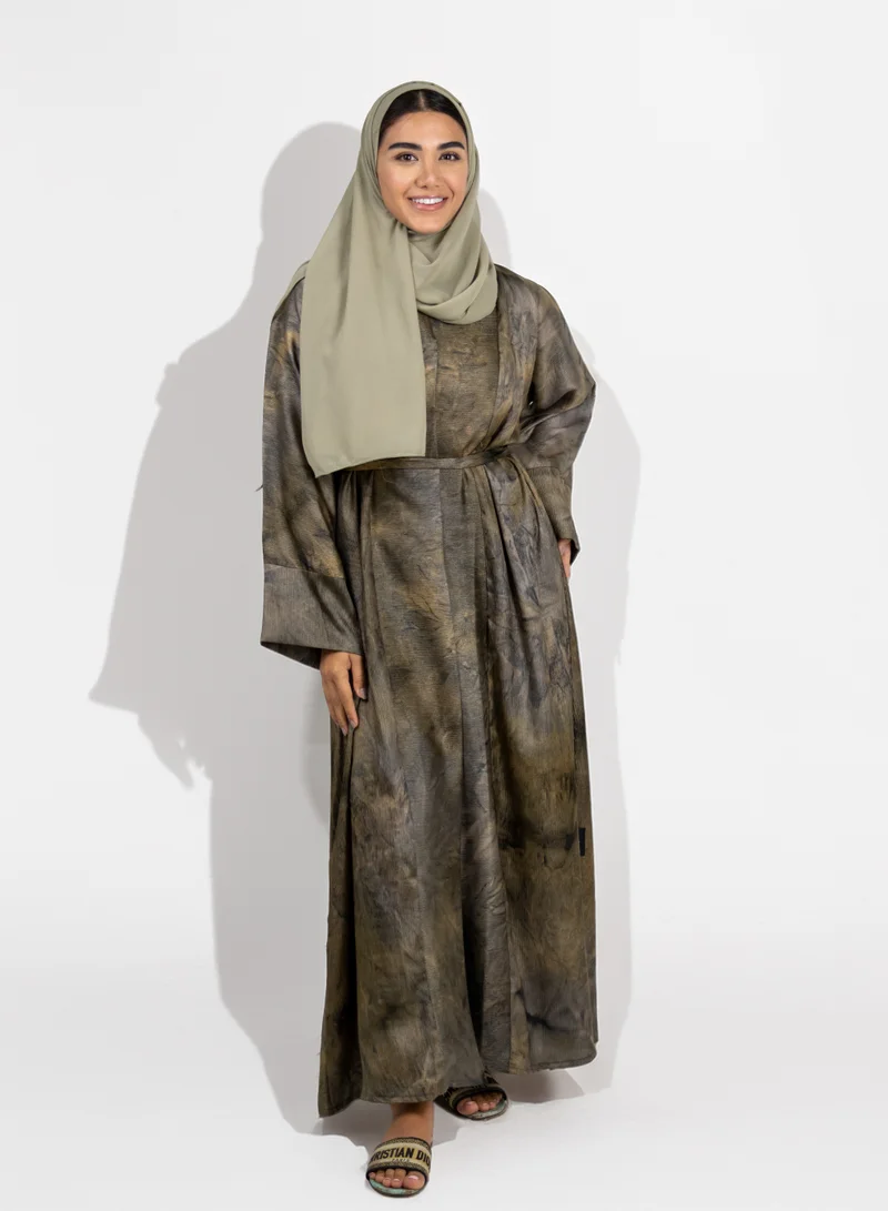 JAMEELA Specks Abaya with Tortoise Tone
