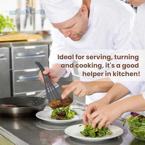 ReneeChef Slotted Spatula, Professional Heat Resistant Fish Turner, Spatula Flipper Safe for Nonstick Cookware - Image 3