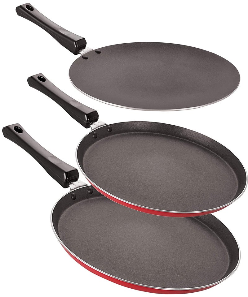 Nirlon Nonstick Aluminium Rust Free 3 Piece Non-Induction Cookware Item - Image 1