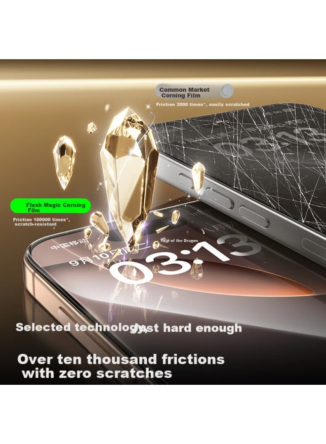 Smartdevil Iphone 16 Pro Tempered Glass Screen Protector Apple 16 Pro Phone Film Corning Full Coverage Shatterproof Anti-fingerprint Dust-free Installation - Image 2