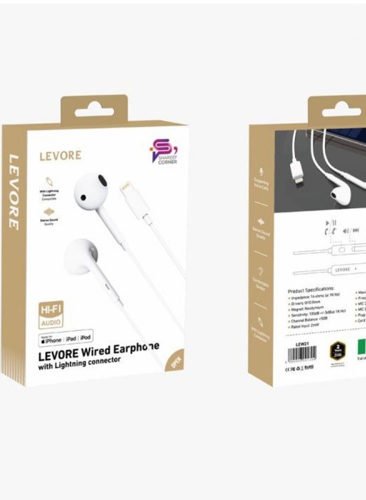 LEVORE Original iPhone headphone cable with Lightning input - Image 1