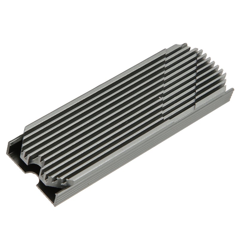 M.2 NVMe Heatsink Aluminium Alloy Silicone Thermal Pad SSD Heat Sink with Screws Screwdriver for Desktop 2280 SSD Silver Color - Image 4