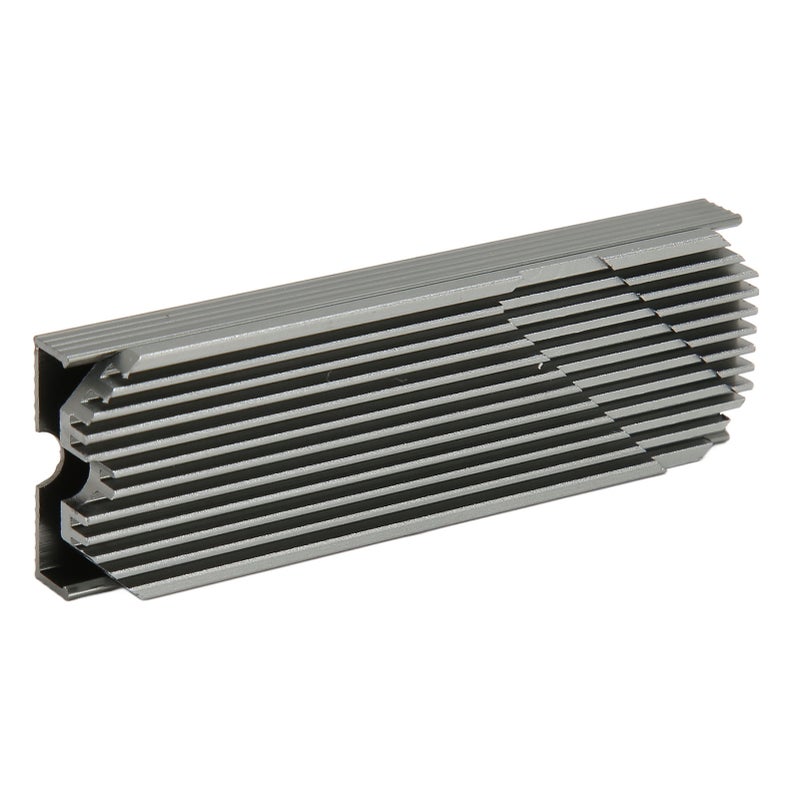 M.2 NVMe Heatsink Aluminium Alloy Silicone Thermal Pad SSD Heat Sink with Screws Screwdriver for Desktop 2280 SSD Silver Color - Image 1