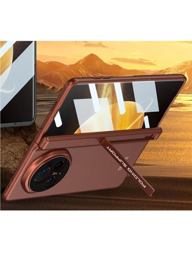 general Case Compatible with Honor Magic V3 Case, Magnetic Folding Ultra-thin All Inclusive Package, Integrated Shell and Membrane, with Built-in Bracket, Upgraded Anti Fall Protection - Image 2