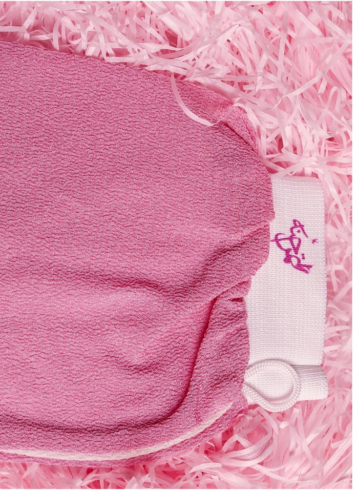 TamrHenna - Moroccan Gloves, Kessa Glove, Moroccan Loofah, Moroccan Hammam, Weekly Scrub, 100% Moroccan viscose fabric, Pink Scrub, Exfoliate, Cleanse, Eliminate Dead Skin Cells, Home SPA - Image 1