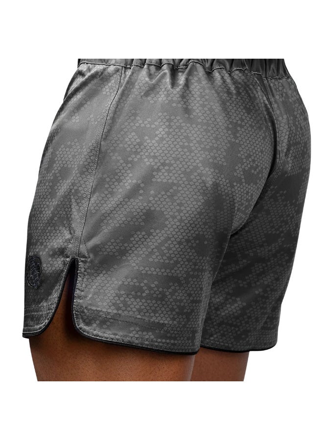 HAYABUSA HEX MID-THIGH MMA SHORTS GREY - Image 3