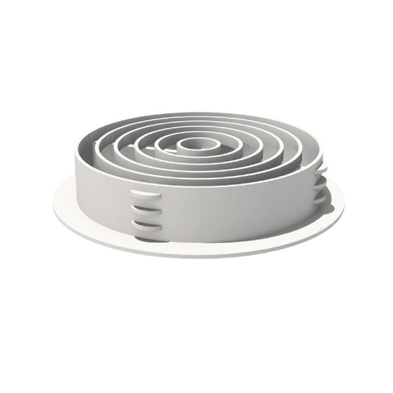 Generic Manthorpe 25 x 70mm White Plastic Round Soffit Air Vents / Upvc Push in Roof Disc / Fascia  - Image 2